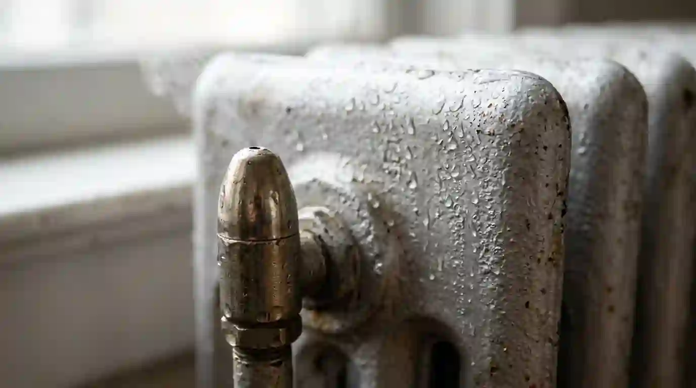 Steam radiator air vent spitting water